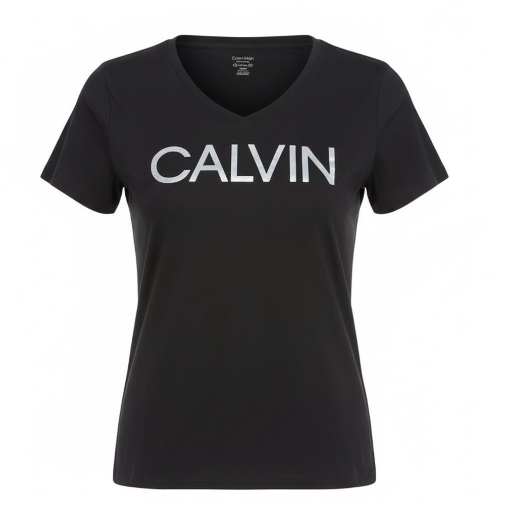 NWT Calvin Klein Performance Stretch Black Short Sleeves Women’s TShirt Size SP